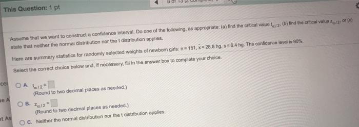 Solved This Question: 1 pt 6 of 13 (2 complet Express the | Chegg.com