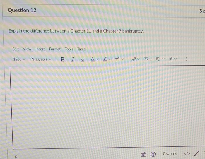 Solved Question 12 ch Explain the difference between a | Chegg.com