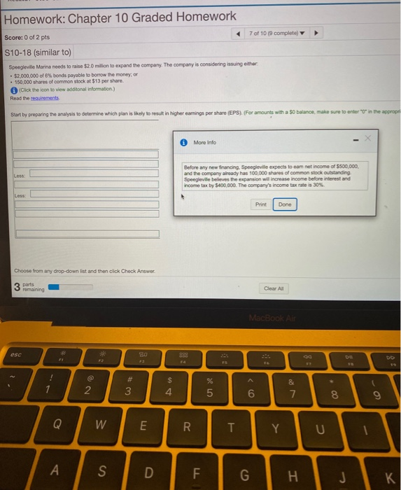 Solved Homework: Chapter 10 Graded Homework 7 of 10 (9 | Chegg.com