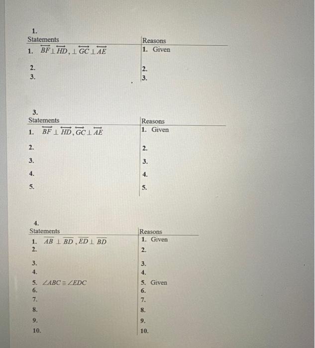 Please Help Here With Double Column Proofs Help Here Chegg Com   Image