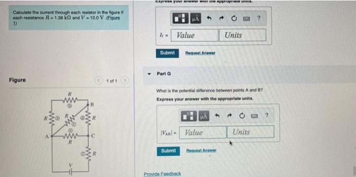 Solved Part E Calculate the current through each resistor in | Chegg.com
