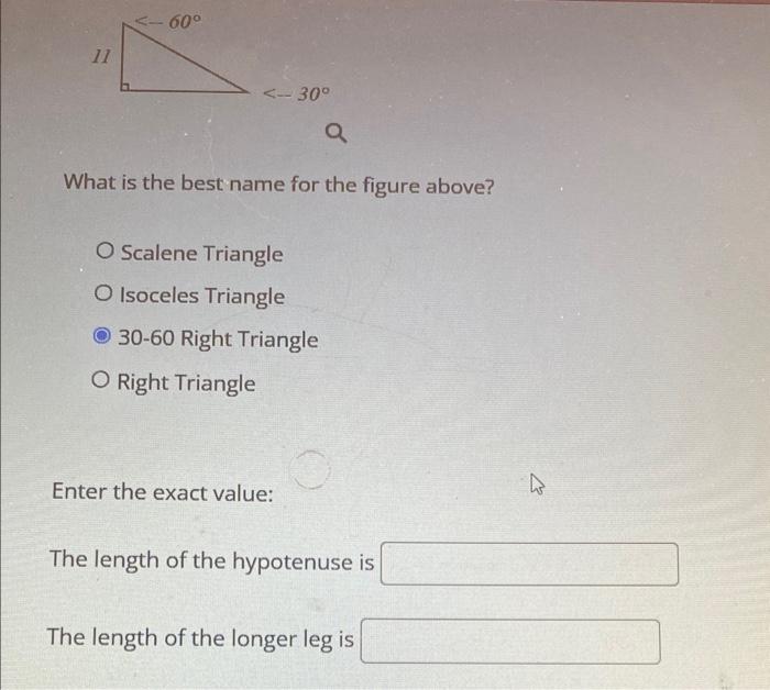 Solved What is the best name for the figure above? Scalene | Chegg.com