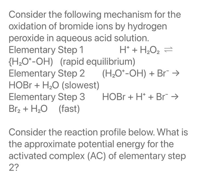 Solved Consider the following mechanism for the oxidation of | Chegg.com