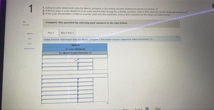 Solved Tableau DA 1-3: Mini-Case, Preparing an income | Chegg.com