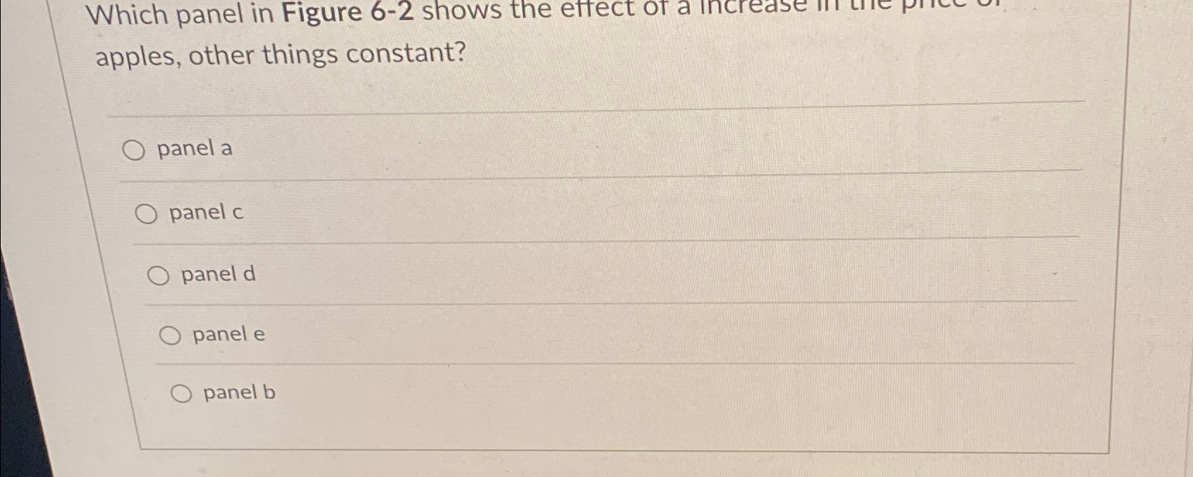 Solved Which panel in Figure 6-2 ﻿shows the effect of a in | Chegg.com
