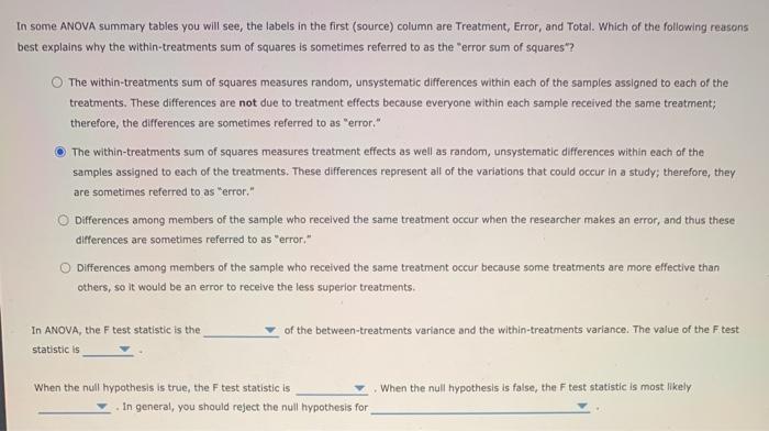 Solved The following table summarizes the results of a study | Chegg.com