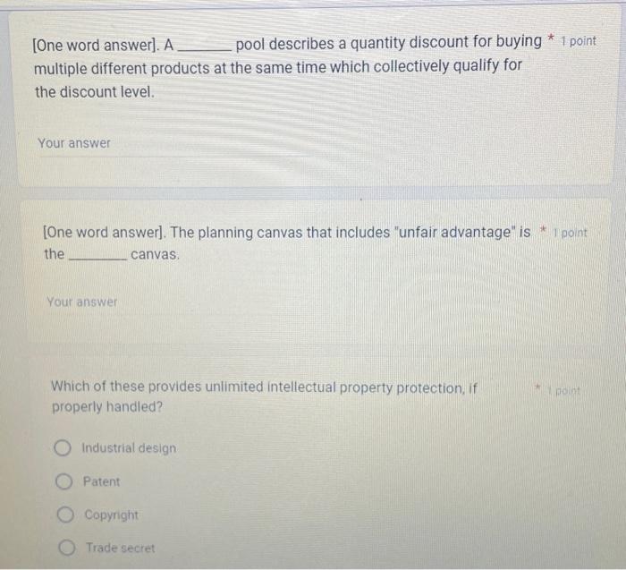 Solved [One word answer]. A pool describes a quantity | Chegg.com