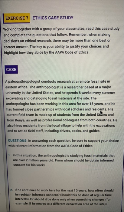 ethics a case study from fluency