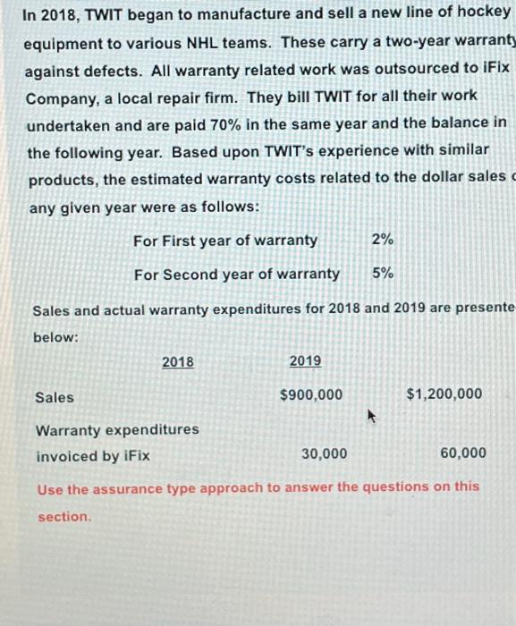 Solved [C1] The journal entry to record warranty expense