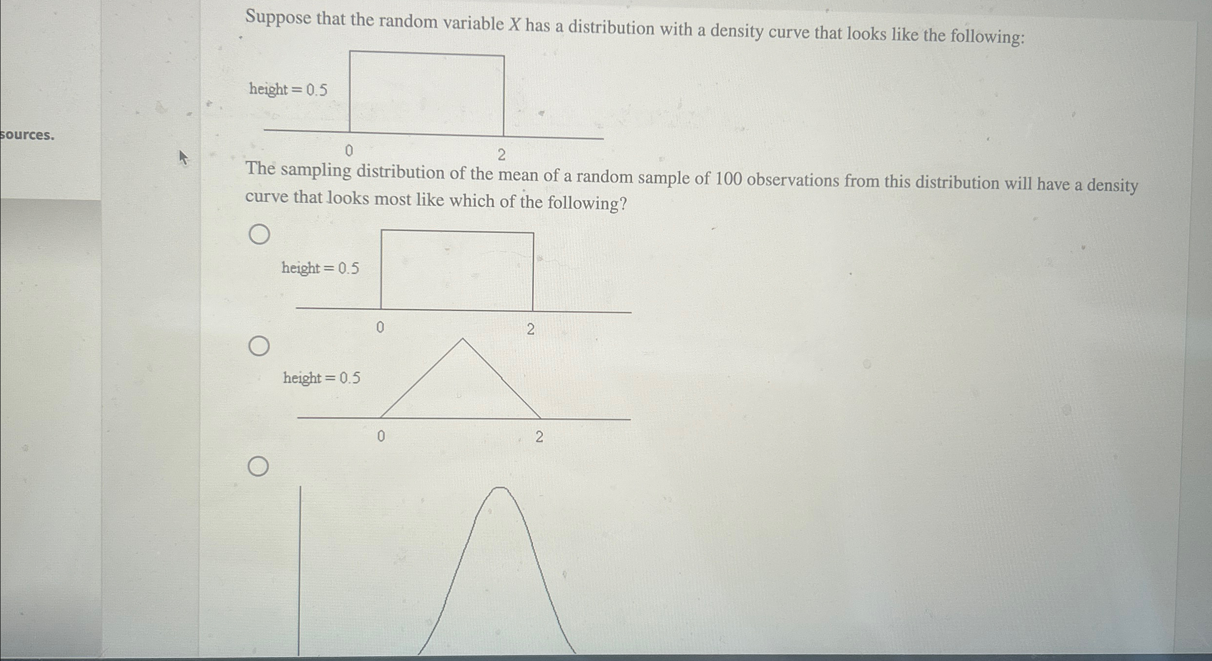 Solved Suppose that the random variable x ﻿has a | Chegg.com