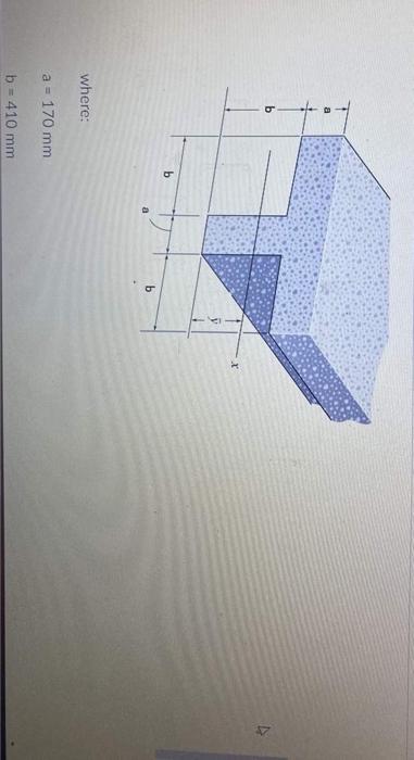 Solved where: a=170 mmb=410 mm | Chegg.com