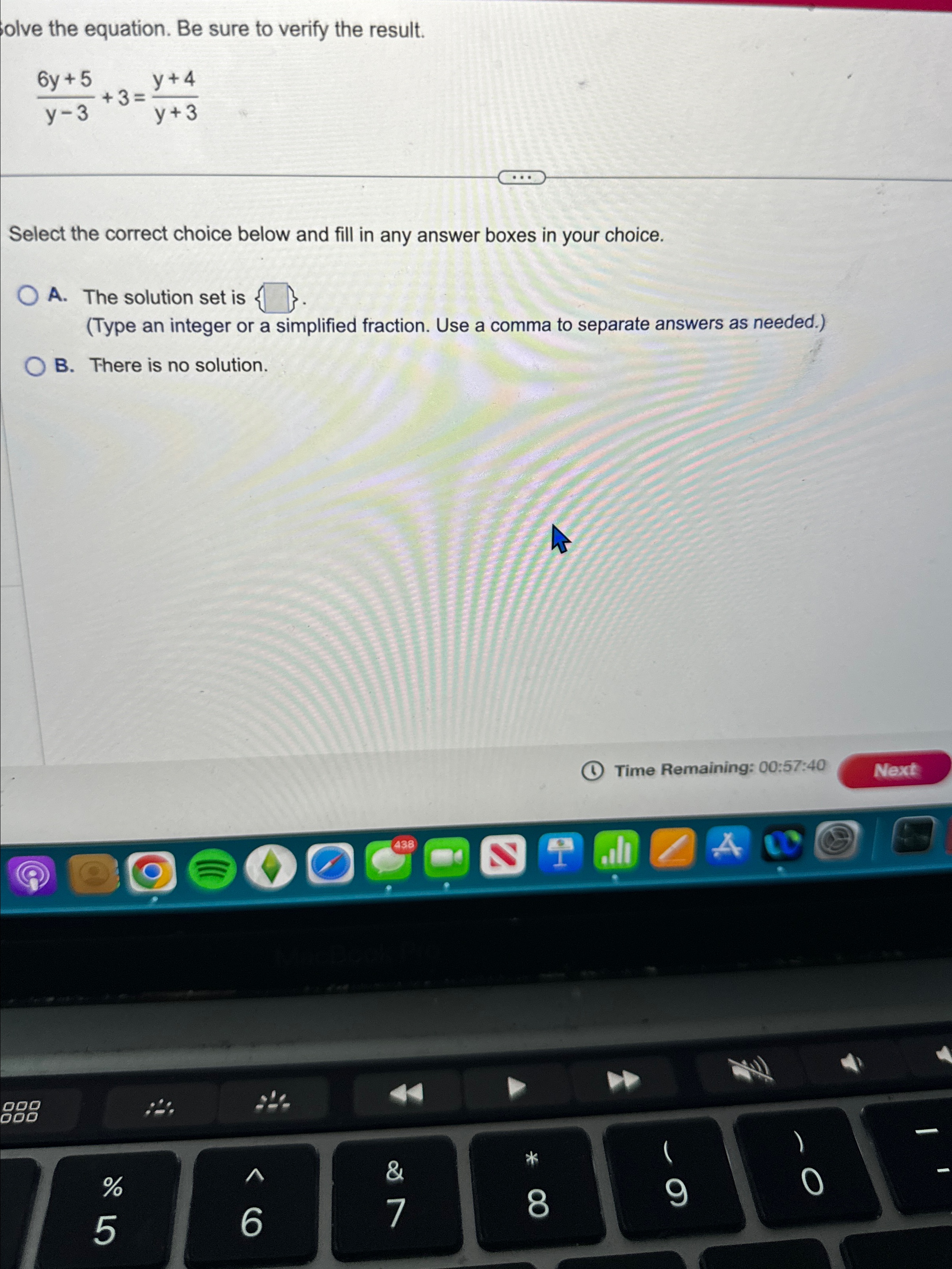 Solved olve the equation. Be sure to verify the | Chegg.com