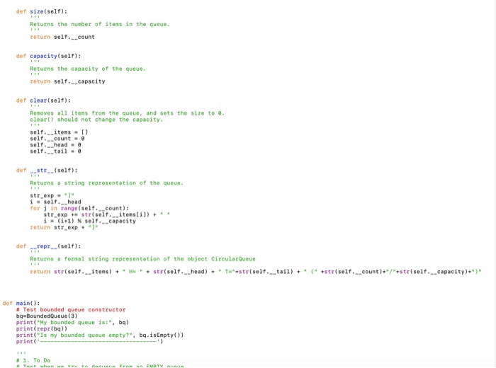 Solved Exercise 1: 1. Download and save queues.py from | Chegg.com
