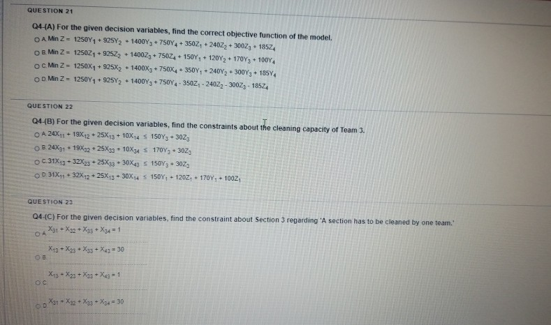 Solved Q4. Binary Programming Kim finally got his own bacon | Chegg.com