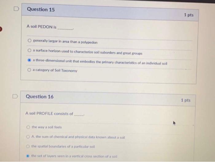 Solved Which soil would typically have MORE distinct | Chegg.com