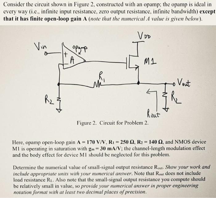 Solved Consider the circuit shown in Figure 2, constructed | Chegg.com