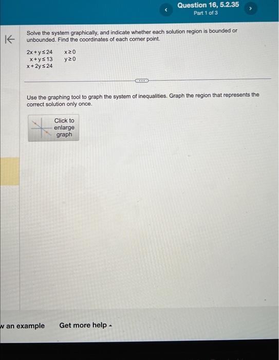 Solved Solve the system graphically, and indicate whether | Chegg.com