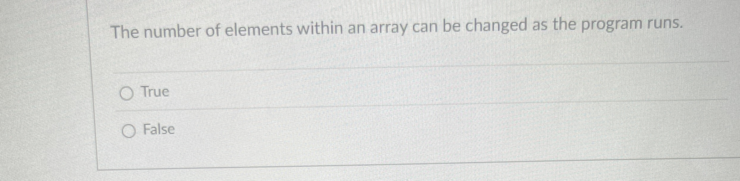 Solved The number of elements within an array can be changed | Chegg.com