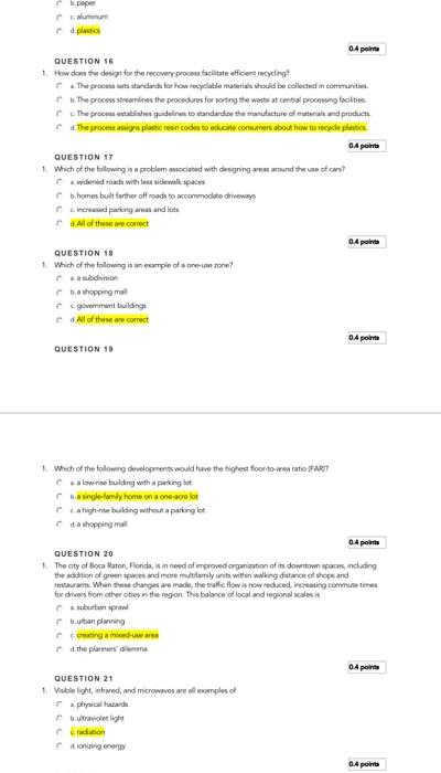 b.paper A point QUESTION 16 1. How does the design | Chegg.com