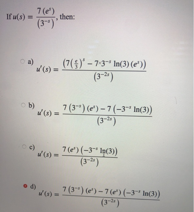 Solved 7 Es If U S Then 3 5 A U S 703 7 Chegg Com