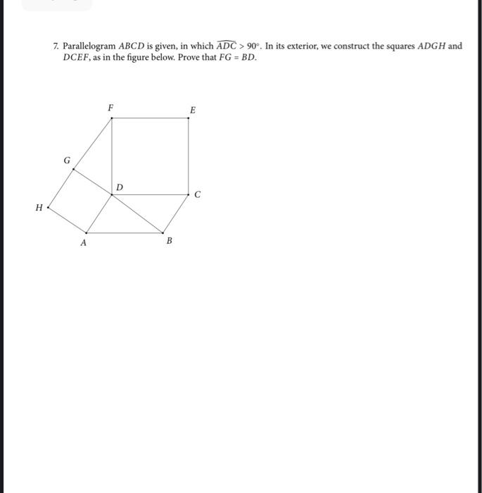 Solved 8. Consider a triangle AABC. On the extensions of the | Chegg.com