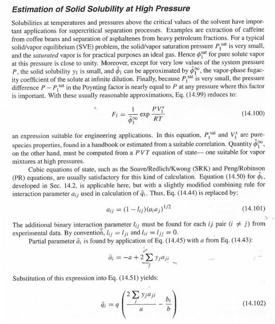 Solved Estimate The Solubility Of Naphthalene 1 In Carbon