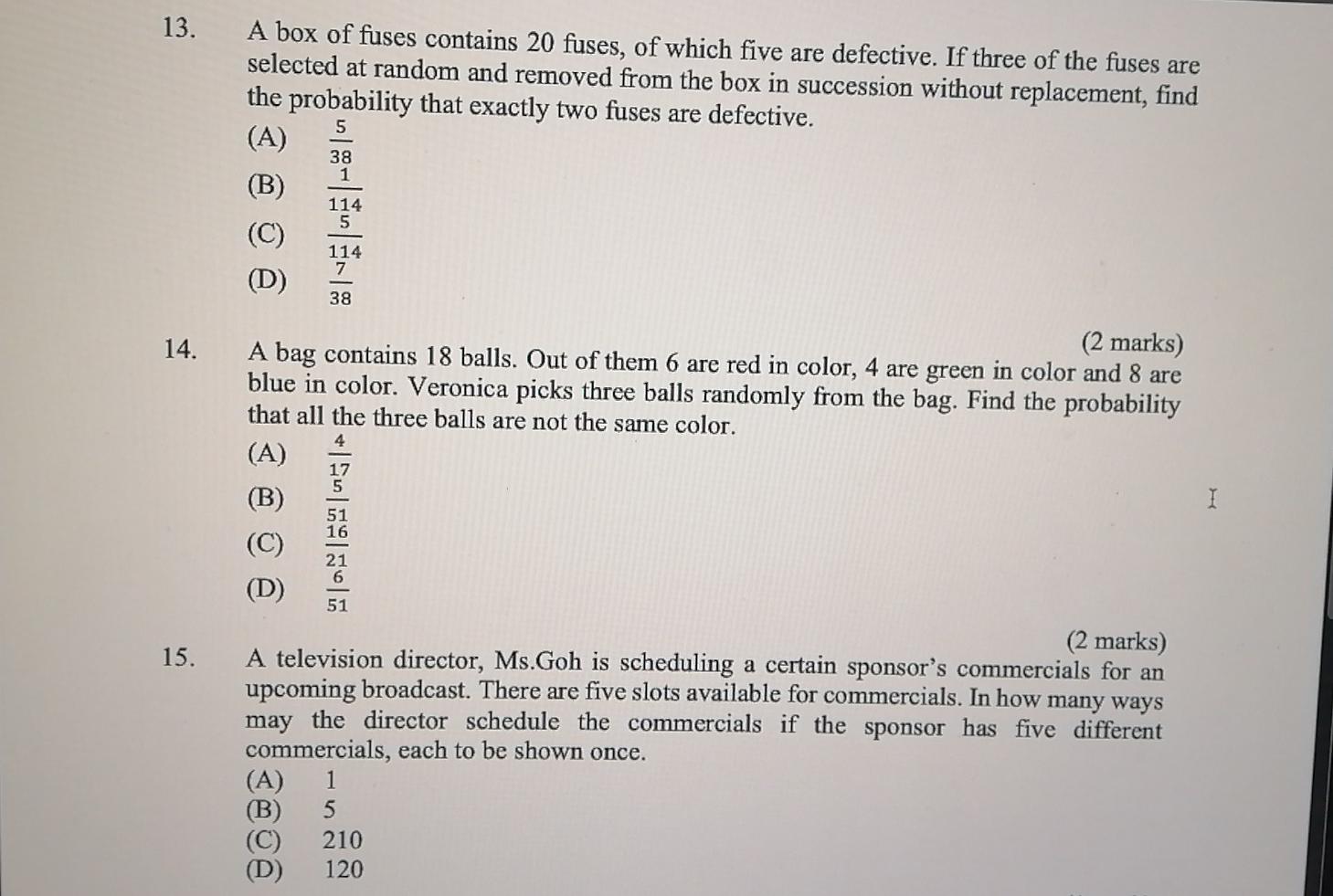 Solved 1. Let A And B Are Finite Sets. Given A = {1, 2, 3, | Chegg.com