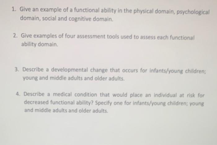 examples of cognitive changes