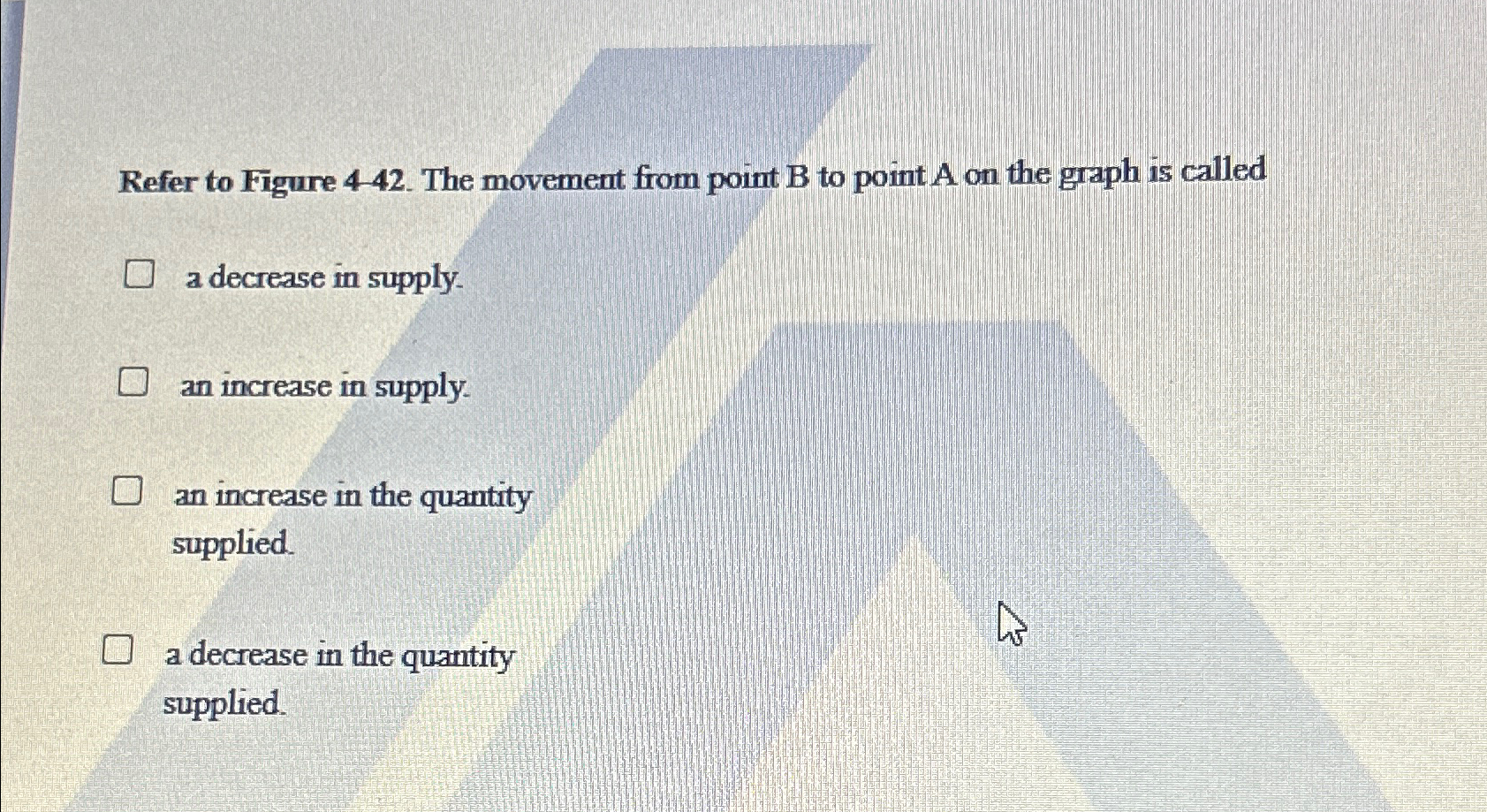 Solved Refer to Figure 4 42. ﻿The movement from point B ﻿to | Chegg.com