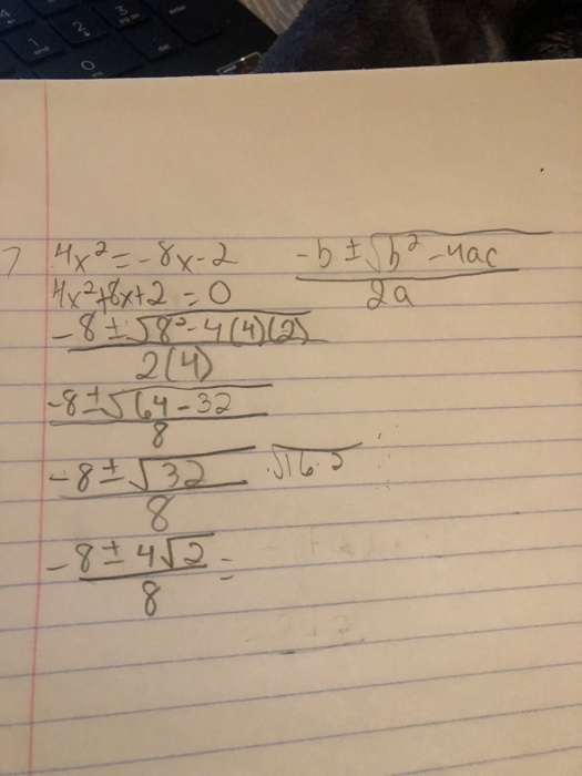 Solved Question 7 (1 point) Solve the equation using the | Chegg.com