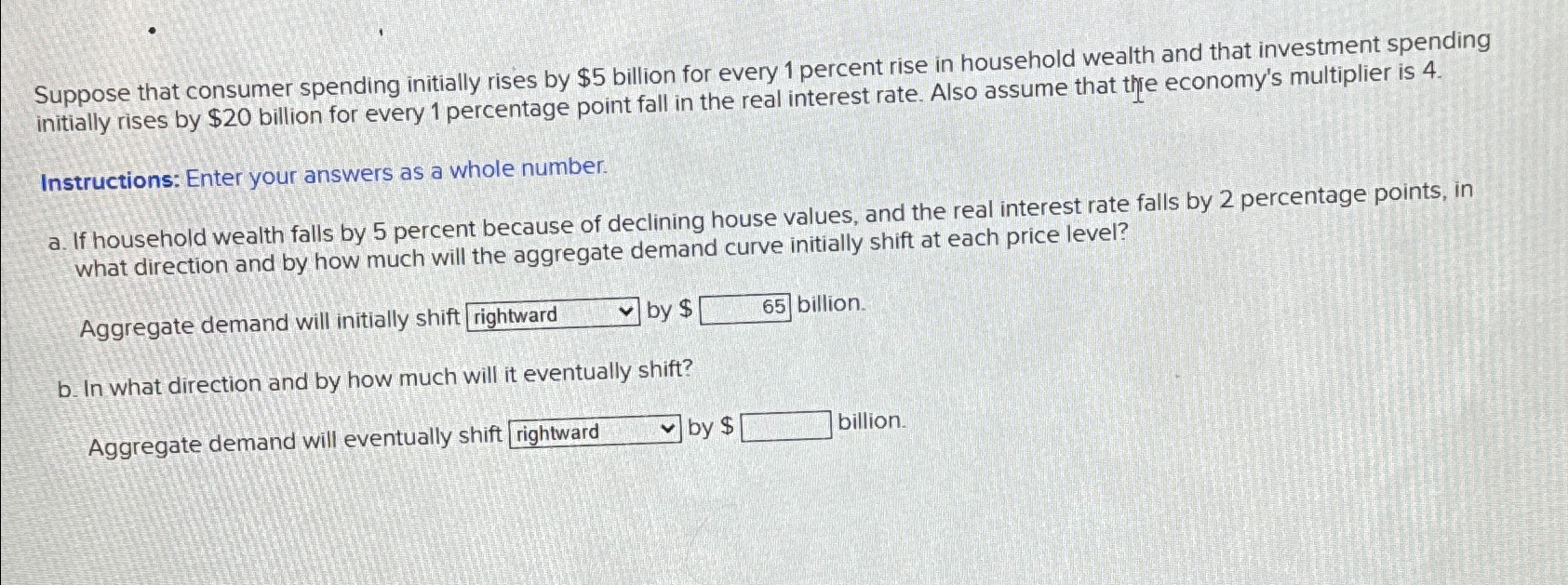 Solved Suppose That Consumer Spending Initially Rises By 5