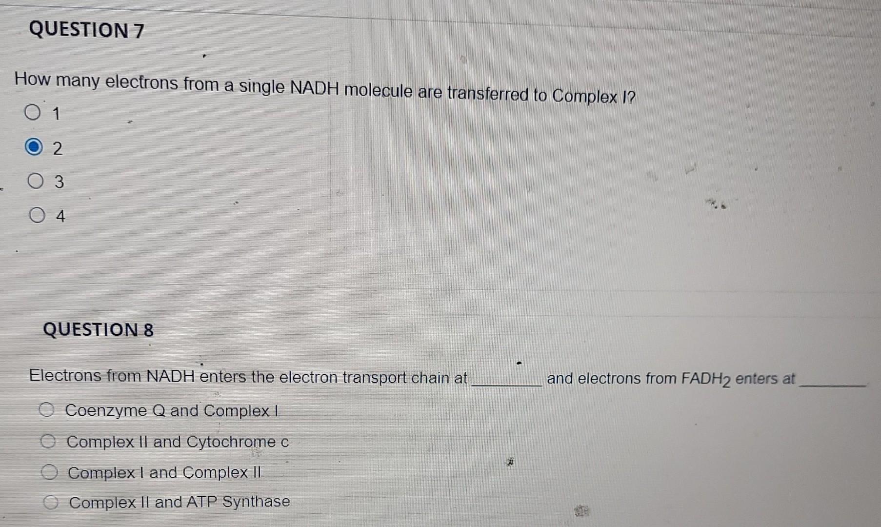 Solved The components of electron transport do NOT include | Chegg.com