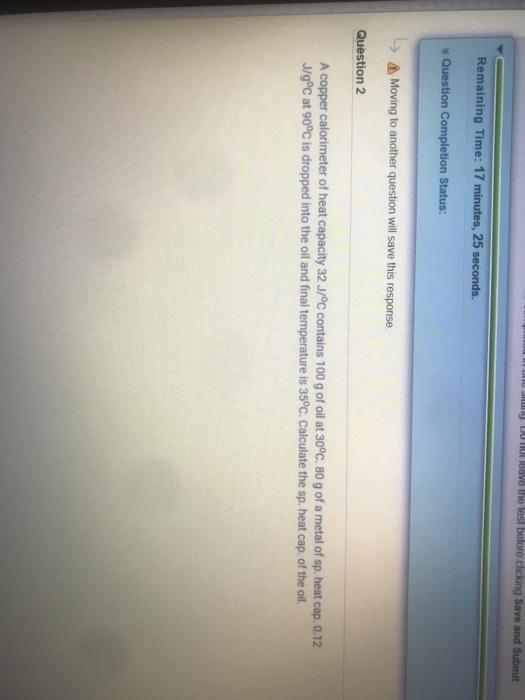 Solved Question Completion Status: LA Click Submit to | Chegg.com