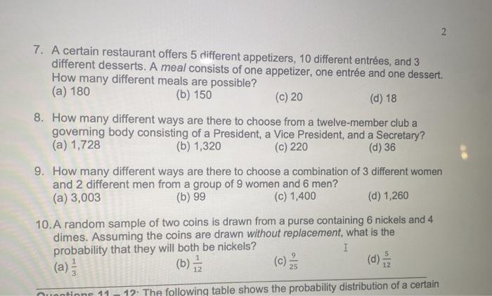 Solved Questions 5 – 6: The following table shows the | Chegg.com