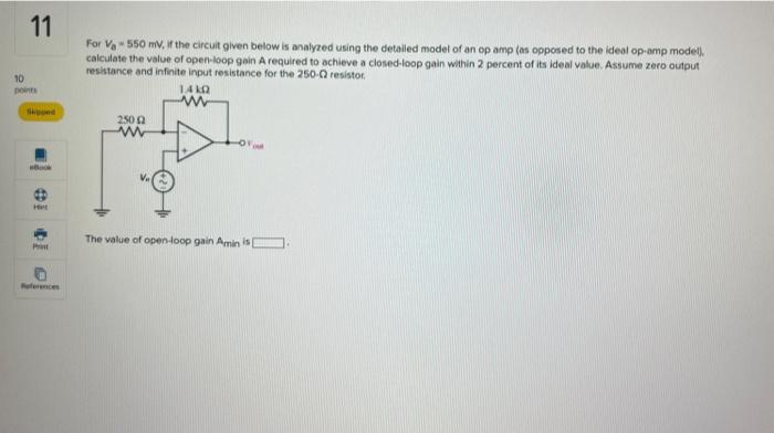 Solved For Va=550mV, If the circuit given below is analyzed | Chegg.com