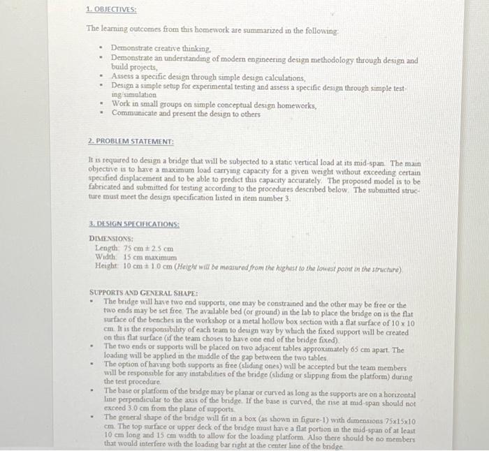 Solved 1. OBJECTIVES: The learning outcomes from this | Chegg.com