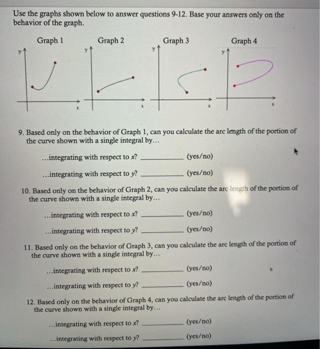 Solved Use the graphs shown below to answer questions 9-12. | Chegg.com