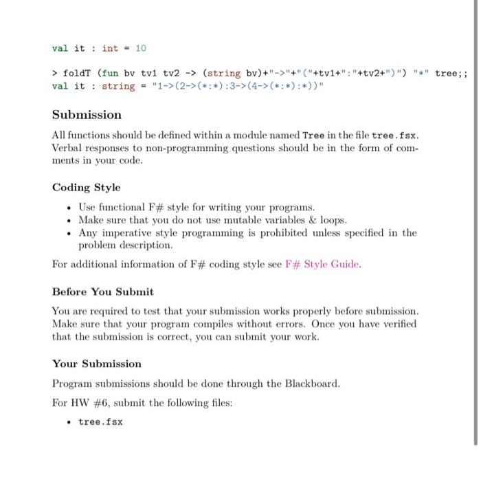 Assignment 6: Recursive Data Types In this lab, you | Chegg.com