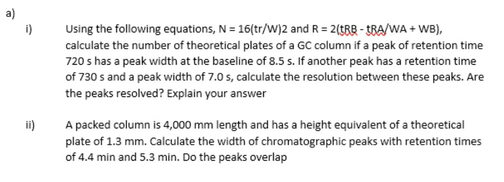 Solved A Using The Following Equations N 16 Tr W 2 An Chegg Com