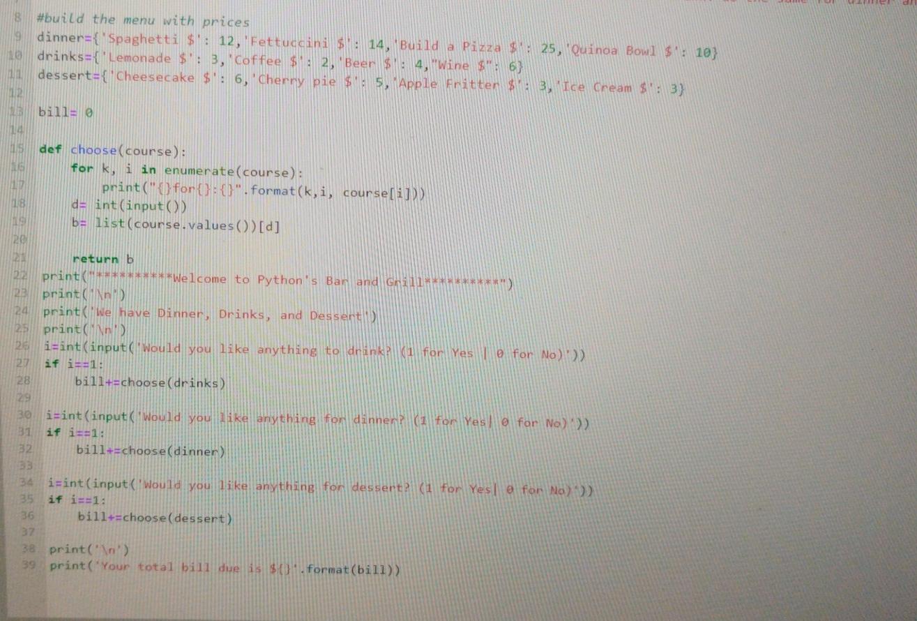Solved This is for CSC 110 and must be in modular | Chegg.com