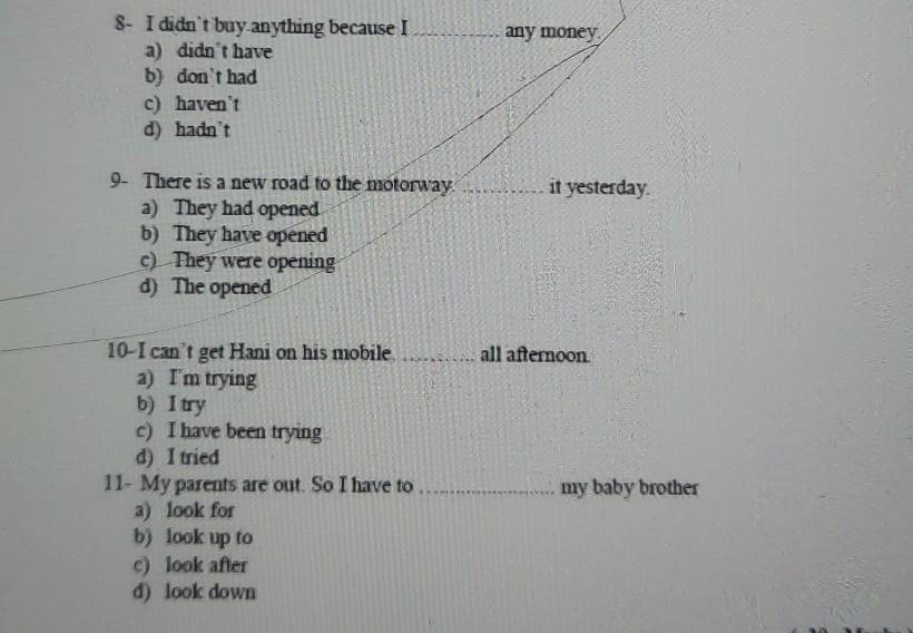 Solved 1- Ali asked How long has it been raining?