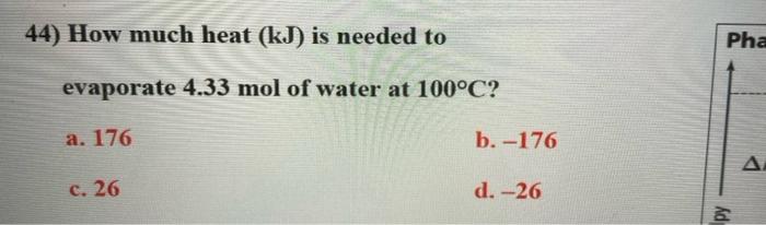 Solved 40) Use the enthalpy of formation values (kJ/mol) to | Chegg.com