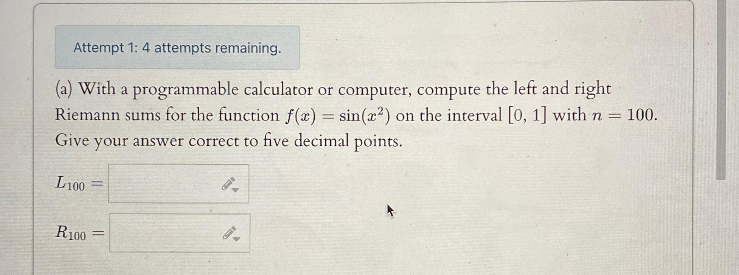 Solved Attempt 1: 4 ﻿attempts remaining.(a) ﻿With a | Chegg.com