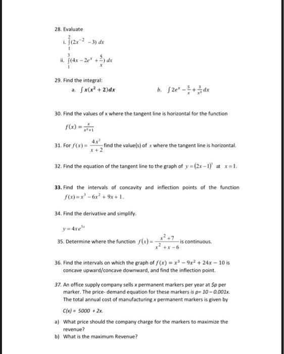 Solved 1. Consider the function f(x) = x2 - 6x + 9x + 1. | Chegg.com