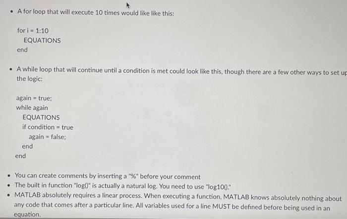 Solved Create a MATLAB function that will determine the | Chegg.com
