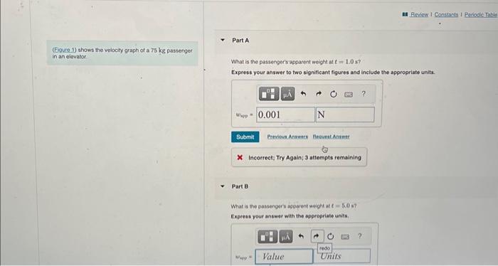 Solved (Equte 1) shows the velocity graph of a 75 kg, | Chegg.com