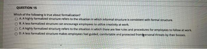 Solved QUESTION 15 Which of the following is true about | Chegg.com