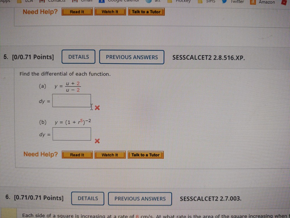 Sihs Twitter Amazon Need Help Read It Watch It Talk Chegg Com