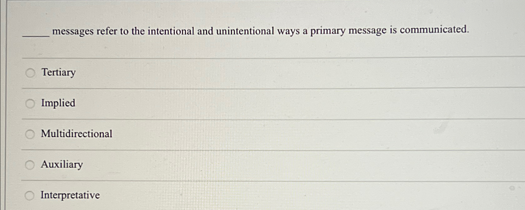 Solved ?_____ messages refer to the intentional and unintent | Chegg.com