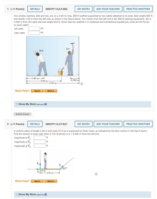 Solved Two window washers, Bob and Jot, are on a